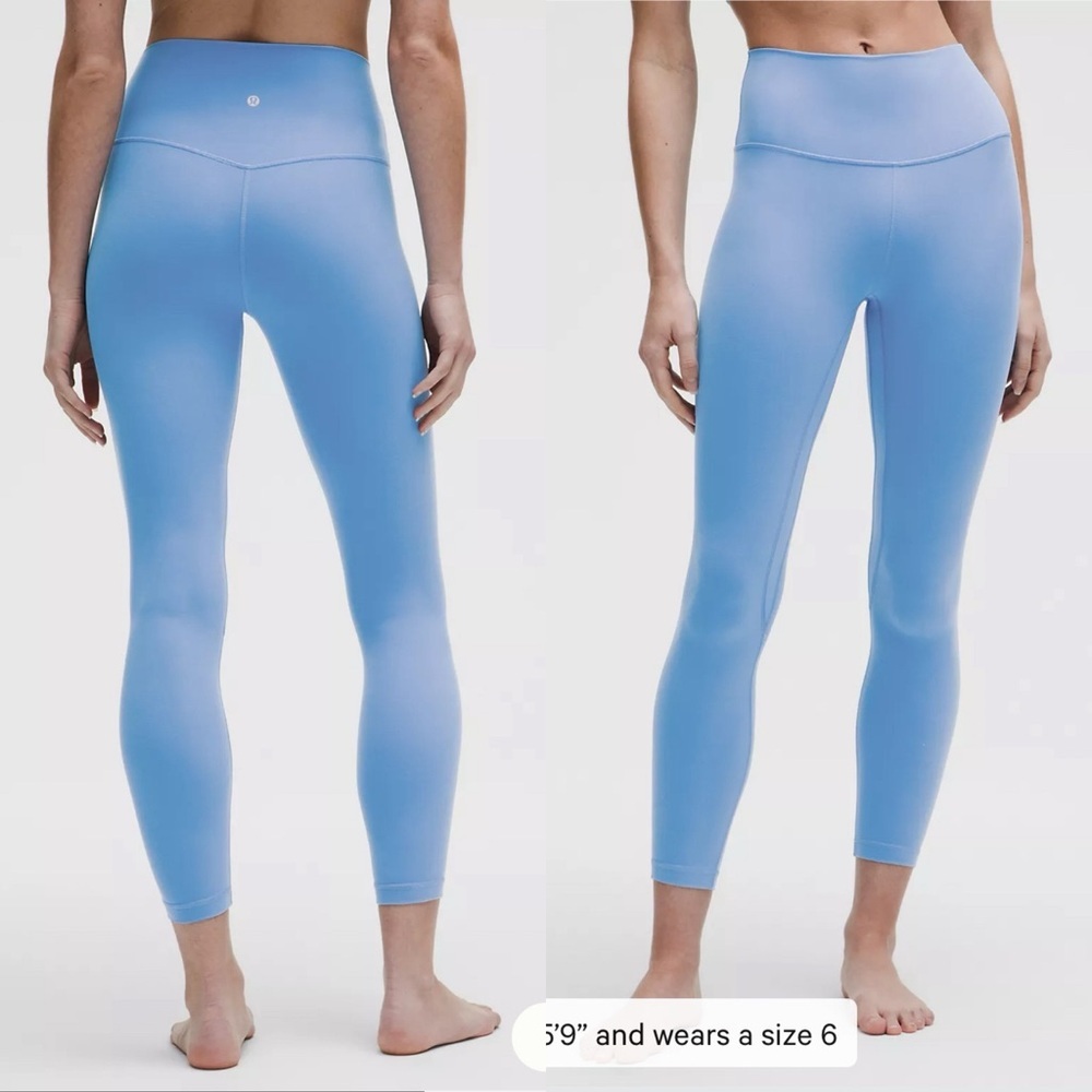 NWT Lululemon Align High Rise Leggings 25” - Pool Party Blue Size 6